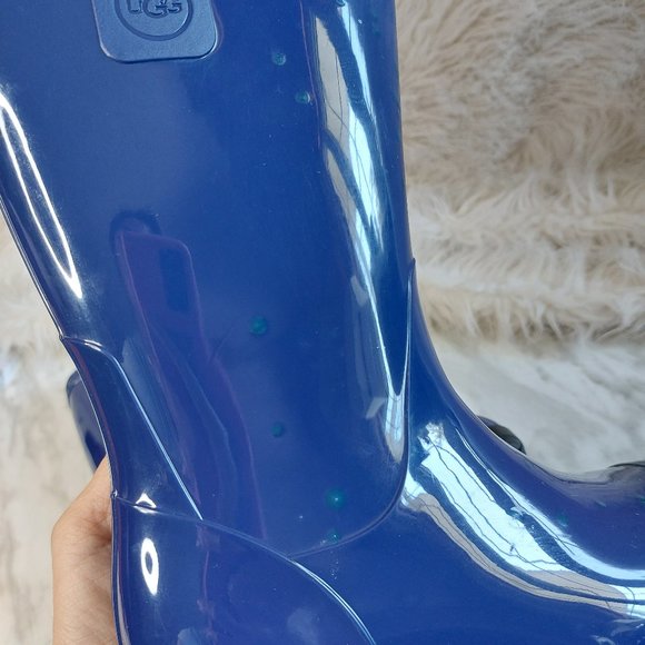 UGG Australia Kid's Blue Raana Rubber Rain Boot Siz US Youth-2 - Picture 7 of 10